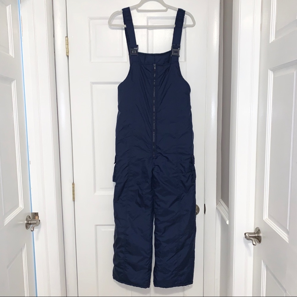 Navy Insulated Snow Bib Pants - Women